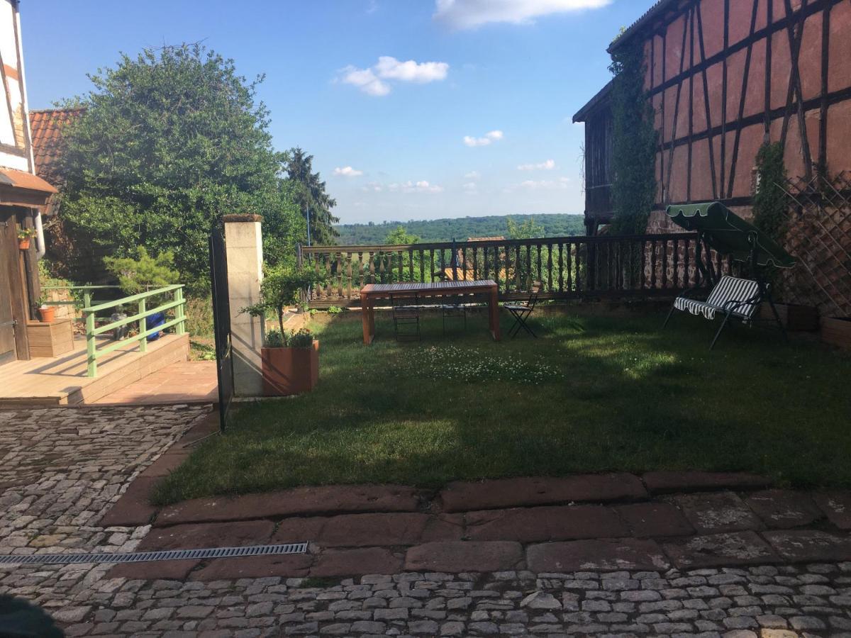 Logement confortable dans maison alsacienne Oberbronn Extérieur photo
