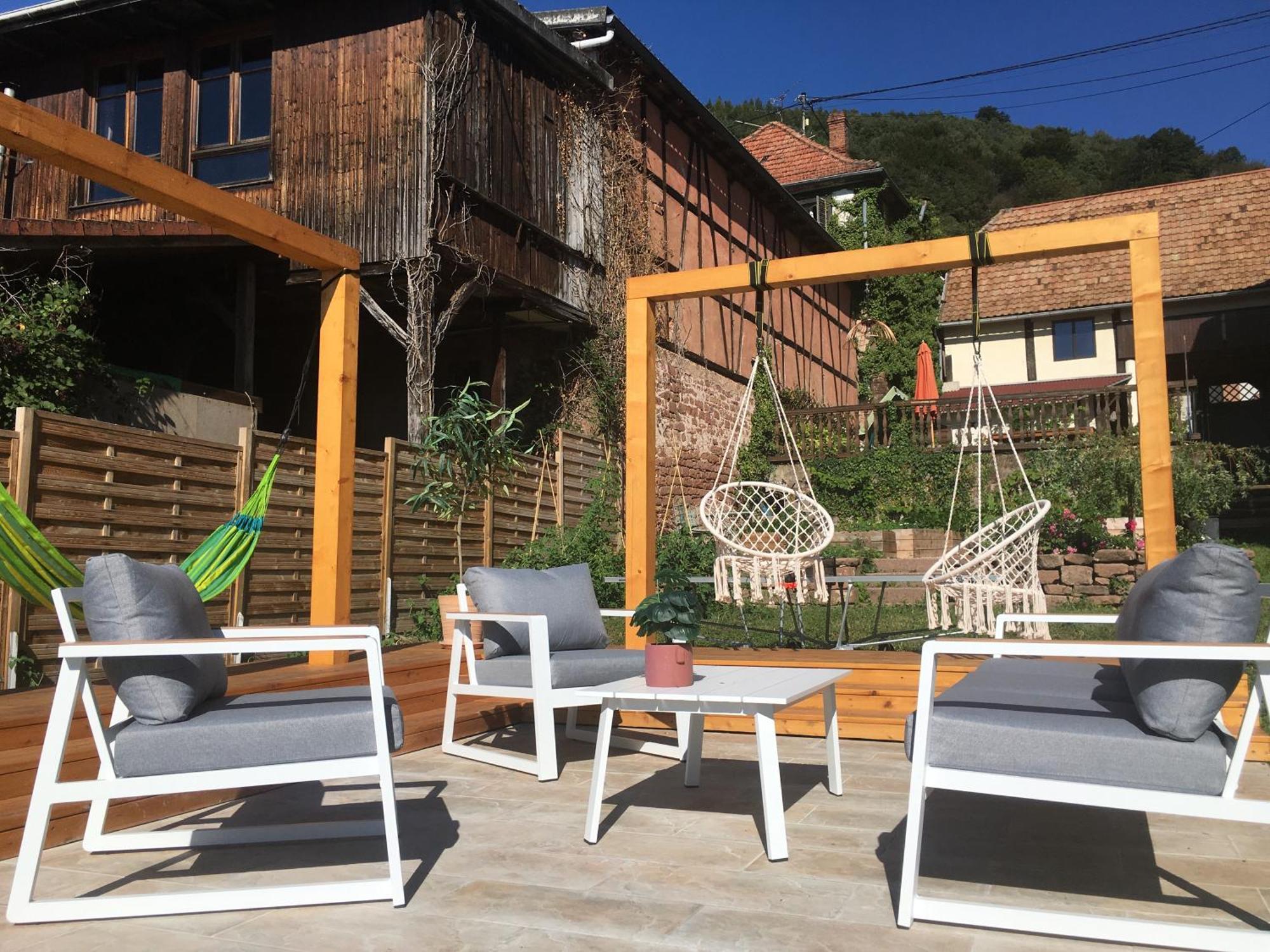 Logement confortable dans maison alsacienne Oberbronn Extérieur photo